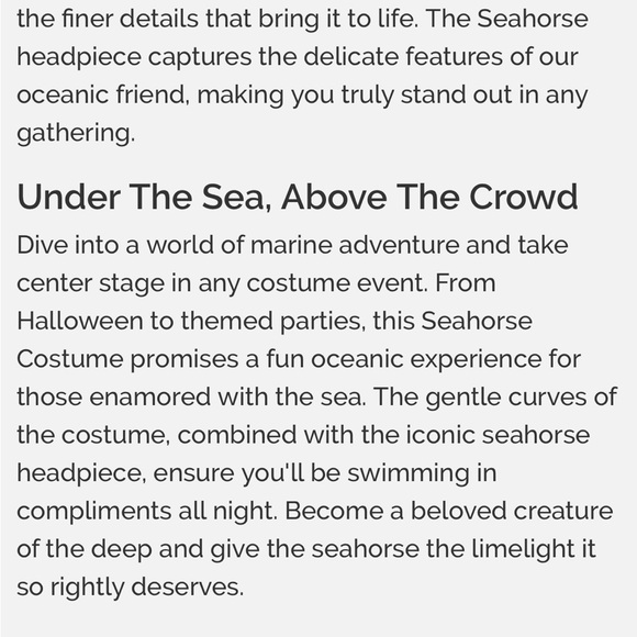 Kids Seahorse Halloween Costume - Picture 6 of 11